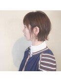 レイヤーボブ×外ハネ×アッシュベージュ