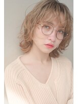 レジュアル(RESSUAL)&nbsp;カーキグレージュ　ボブ　大人かわいい　フェザーバング