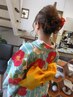 花火☆まつり☆浴衣着付け＆セット(おすすめスタイル限定)7700円→7040円～