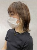 赤みオフ◎透明感カラー×髪質改善グレージュ/インナーカラー