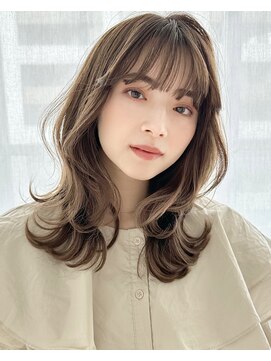 バイオレットジェム(Violet`jem) 20代30代40代小顔ヘアプラチナグレージュくびれゆるふわロング