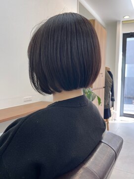 ランプ(Lamp) 【白髪染め可】ボブショート ビフォアー＆アフター/白髪ぼかし