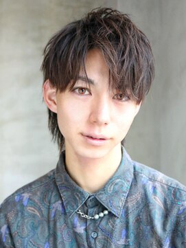 クロト 福岡本店(KUROT) ツーブロック刈り上げビジネス短髪束感黒髪アップバング