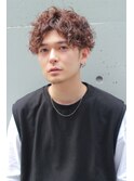 ハードスパイラルパーマセンターパート