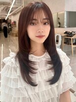 エジョン 幡ヶ谷店(Aejon)&nbsp;レイヤーロング/ヘルシースタイル/韓国ヘア/ベビーピンク/新宿