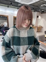 クム 横浜(qumu)&nbsp;【qumu横浜】ブリーチカラー×ピンクベージュ