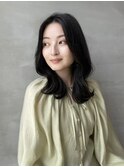 韓国風くびれスタイル♪フルバング　似合わせカット
