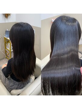 シュヴーブリヤン(cheveux brillants) 【美髪矯正で再現性100%艶髪】表面の髪のパヤ毛を抑える縮毛矯正