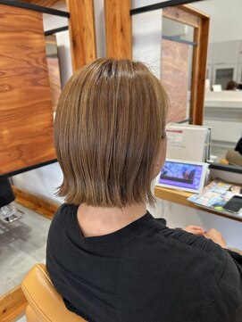 アドラーブル 松崎店(adorable) 愛されボブカール☆20代30代ショートボブミルクティーベージュ