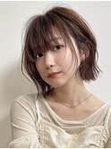 ショートカットxひし形ショートボブ×前髪あり20代30代40代