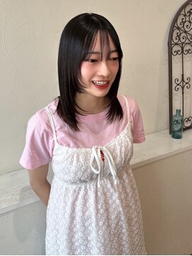 セットアップ 岡山北長瀬店(SET-UP) 大人可愛い/レイヤーカット/シースルーバング/黒髪ストレート