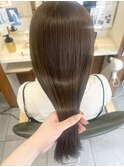 髪質改善カラー×シアーグレージュ