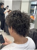 渋谷スパイキーパーマスパイキーショートパーマ刈り上げショート