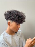 ショートハーパー メンズパーマ バーバー スペインカール