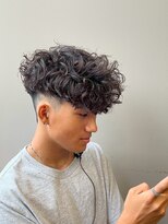 リッチブランドアンドコー(Rich Brand&Co)&nbsp;ショートハーパー メンズパーマ バーバー スペインカール