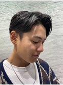 ツーブロックマッシュアップバングセンターパート