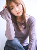 ナチュラルレイヤースタイル/シースルーバング［仙川駅］