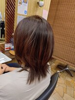 ヘアー カフナ 京急蒲田店(hair kahuna)&nbsp;ミディアム　ボブベースで毛先ウルフっぽく
