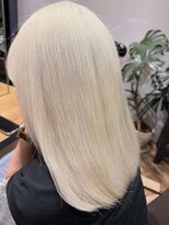 ルータス(loutus)&nbsp;全頭ブリーチ/プラチナブロンド/ハイトーンカラー