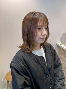 オレンジベージュ/ミディアムレイヤー