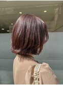 ブリーチなし/ワインレッド/ブラウンレッド/ボブレイヤー