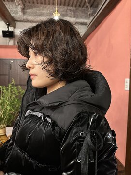 ニーム(nimes) ボブパーマ/ブラウンパーマ/大きめカール