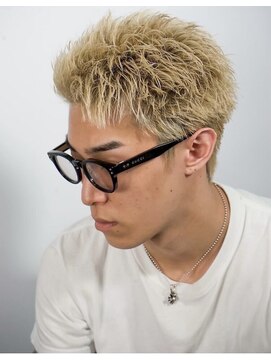 ヒロギンザバーバーショップ 神楽坂店(HIRO GINZA BARBER SHOP) ハイトーンスパイキーショート