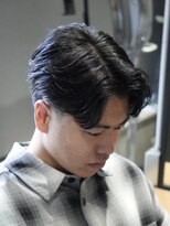 メッツ 原宿(METS)&nbsp;MEN'S/毛流れパート×テーパーフェード/毛流れパーマ