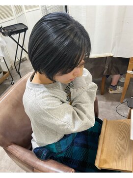 メルク ユニ(merc.uni) ブルーブラック小顔12.14