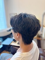 ヘアーグルーミング アイム(Hair &Grooming aim)&nbsp;【メンズカット】センターパート×ニュアンスパーマ