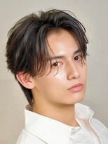 アロ 渋谷(Alo)&nbsp;黒髪センターパート×色気毛流れパーマ