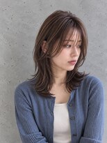 ラベルムバイエーケー(La Belleme by AK)&nbsp;暗髪オリーブグレージュミディ