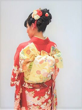 フラココ 荻窪店(hurakoko trico) 和泉美佳　成人式　ガーリーmixな着物スタイル