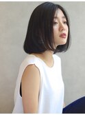 【sand小金丸】大人シンプルボブ似合わせカットブルージュカラー