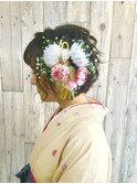 袴や着物のヘアーセットと着付は北区表町ヘアスペースムーンで！