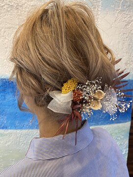 オルガ ヘアアンドメイク(Oluga hair&make) アゴラインボブのシニヨン