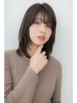 モッズヘア 越谷(mod's hair) モードな黒髪ダークカラー*前下がりワンカールY越谷20代30代40代