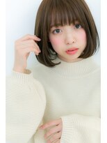 カバーヘア ブリス 大宮西口(COVER HAIR bliss) 透け感アースカラーレトロワンカール小顔ボブX大宮10代20代30代