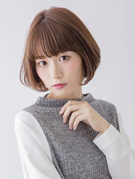 タヤ シァル鶴見店(TAYA) 20代シースルーバングハイライトオリーブカラーボブ