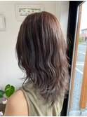 大人可愛いゆるふわカールアレンジグレイッシュレイヤーカット