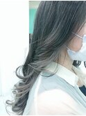 カーキグレージュイヤリングカラー[池袋/髪質改善/縮毛矯正]