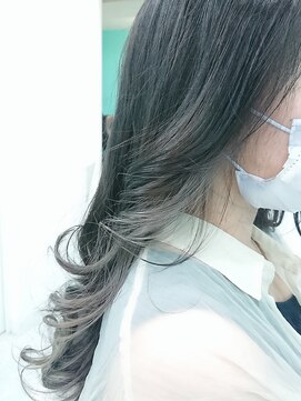 ドライブアンドビジョン 池袋(Drive&Vision) カーキグレージュイヤリングカラー[池袋/髪質改善/縮毛矯正]