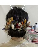 ルーズロールアップシニヨン　茨城　水戸
