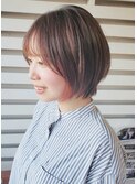 【ルチュラ松島】ピンクのインナーカラーが可愛い丸みショート