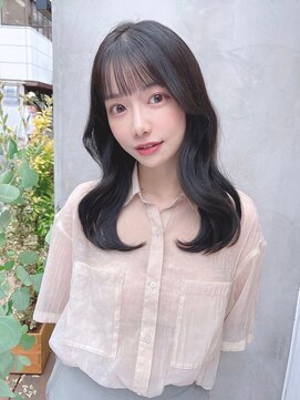 ミラリー トウキョウ(Mirareee Tokyo) 20代30代40代◎韓国ヘアー顔周りレイヤー青髪似合わせカットロブ