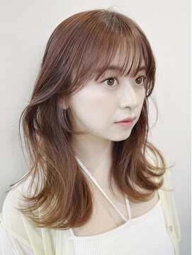 ジョエミバイアンアミ(joemi by Un ami) Unami くびれミディアム　シースルーバング　内巻きパーマ