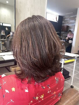 アプシー 三木店(Apsee) ハイライト×ピンクブラウン