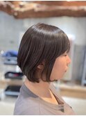 アッシュグレージュ ボブ