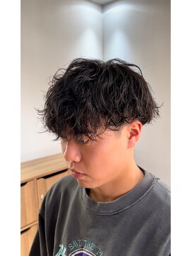 ダブルオオガキ (W-ogaki) 無造作パーママッシュツーブロック刈り上げメンズパーマ