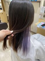 デザイニングヘアードゥ(designing hair Deux)&nbsp;インナーカラー　【ブリーチ/パープル】